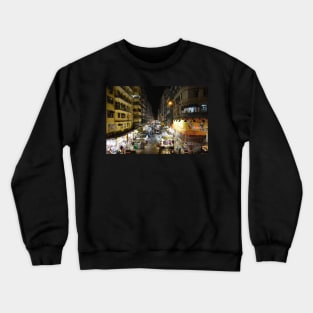 Mong Kok, Street Scene Crewneck Sweatshirt